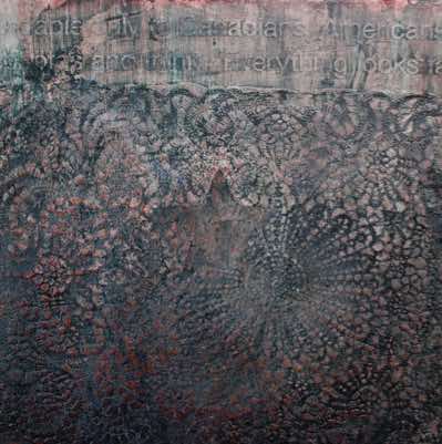 Mixed media on recycled panel.