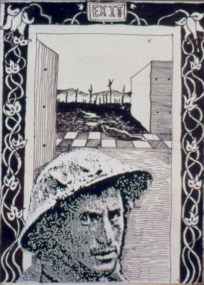 page from a book that never was, ink and photocopy