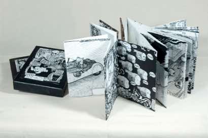 Hand-made accordion fold book with presentation box (Olympic edition), 2010