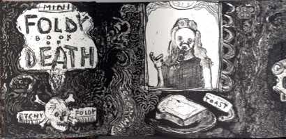 Limited edition (20) accordion fold book, copper plate etching, 2010