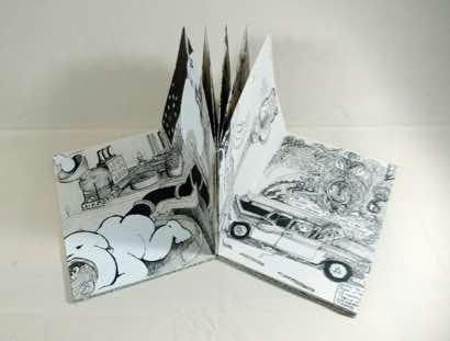 accordion fold book, 2008