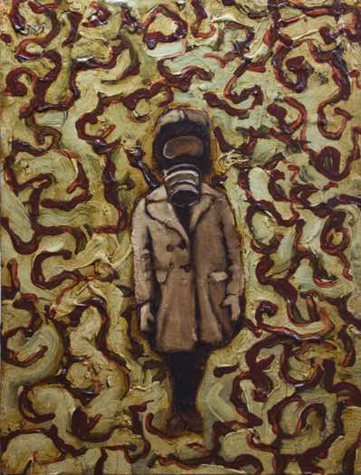 Mixed media on canvas