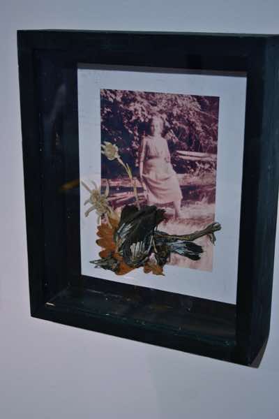 A Dream: a drowned girl, Ophelia, rising from the earth of a prairie field. Residues of possible histories.