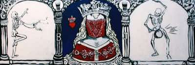 Acrylic on panel (DOESN'T FOLD!!)