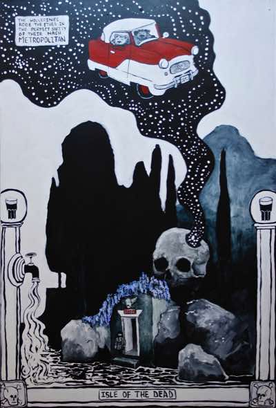Acrylic on panel (DOESN'T FOLD!!)